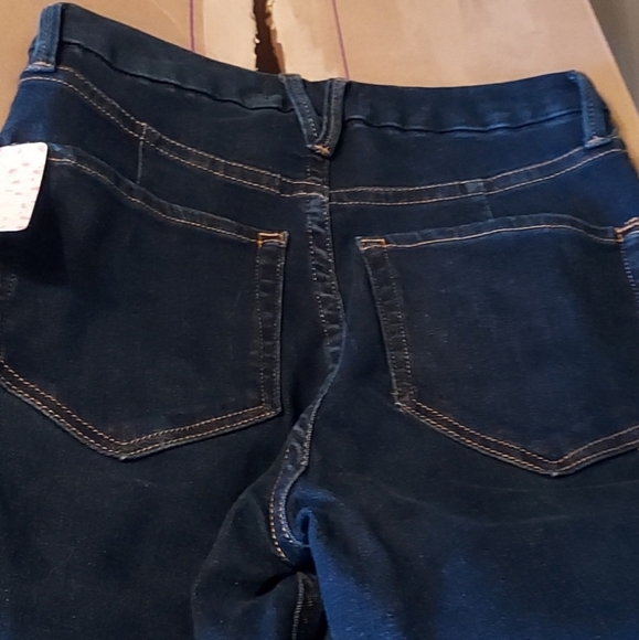 🆕️ Free People High Waist Skinny Jeans. Dark Blue Wash. NWT - Picture 7 of 11